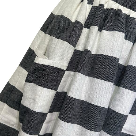 Mara Hoffman Cut Out stripe Organic Cotton Midi Dress Size 0 - Picture 3 of 9